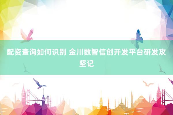 配资查询如何识别 金川数智信创开发平台研发攻坚记